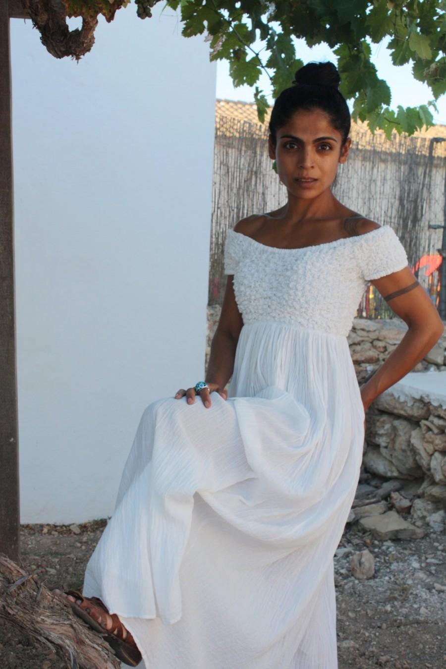 Wedding - The long white Ibiza dress