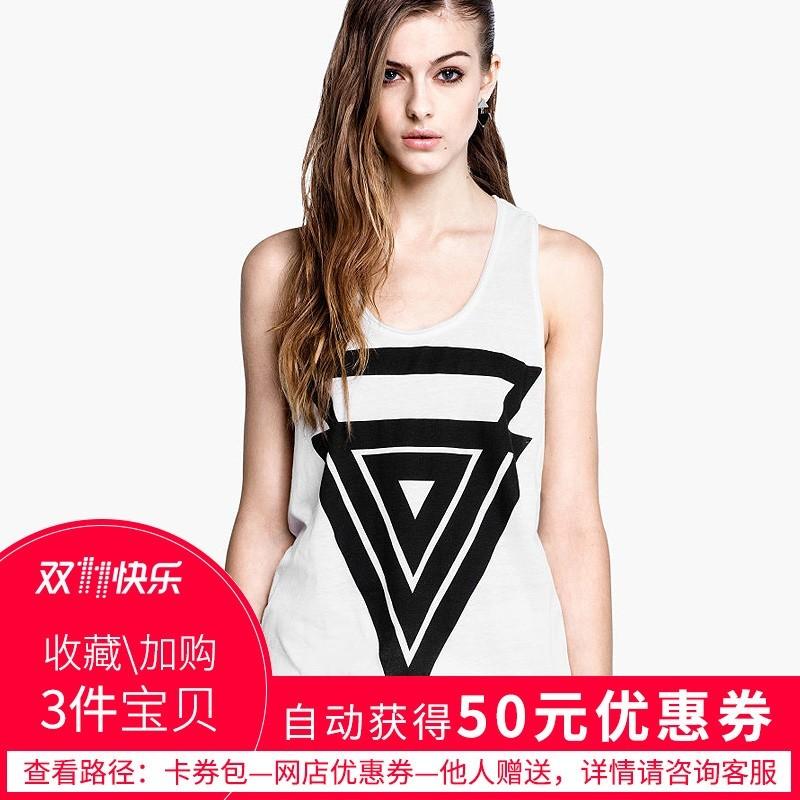 Mariage - Printed Sketch Slimming Scoop Neck Sleeveless Racerback Sleeveless Top - Bonny YZOZO Boutique Store