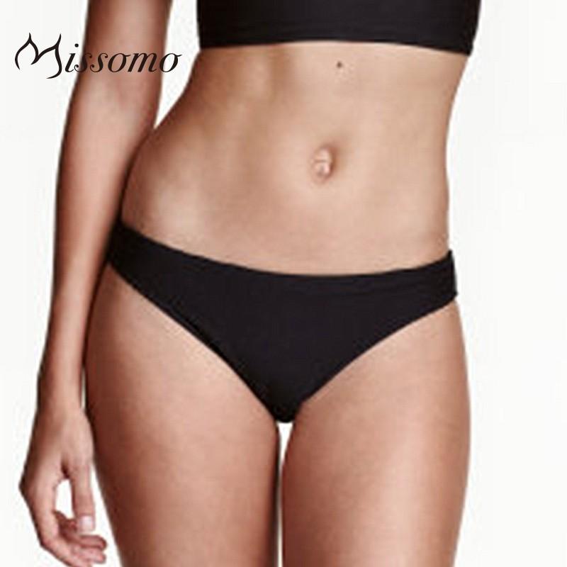 زفاف - Sexy temptation underwear women fashion pure color hip breathable comfort maiden wind triangle split swimming trunks - Bonny YZOZO Boutique Store