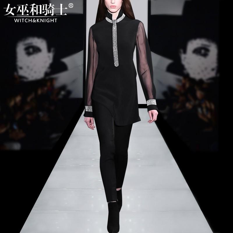 زفاف - Vogue Asymmetrical Slimming Tulle Spring Fancy 9/10 Sleeves Twinset Skinny Jean Top - Bonny YZOZO Boutique Store