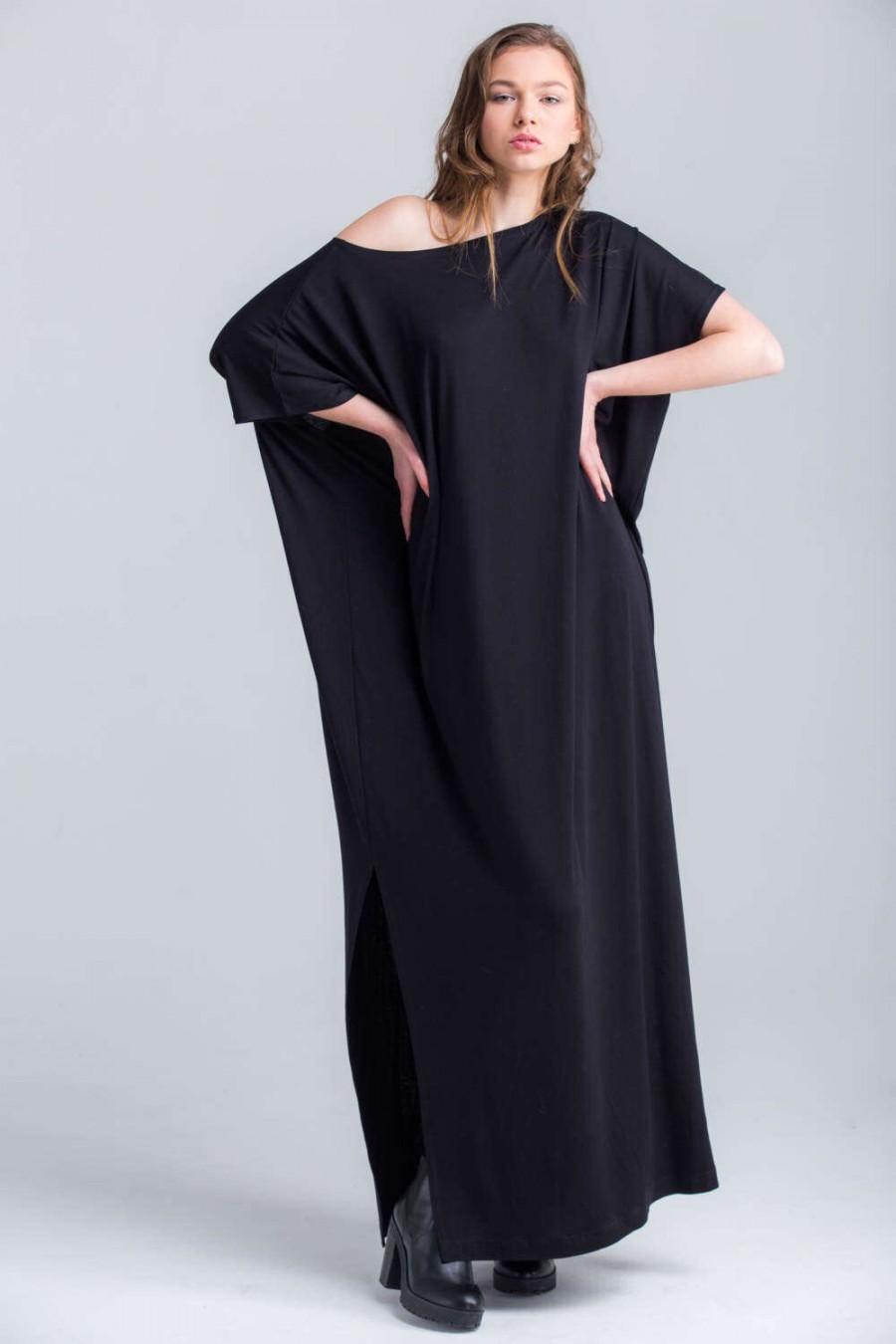 Свадьба - Black Maxi Dress , Oversized Dress , Infinity Dress , Plus Size Dress , Party Dress A0027