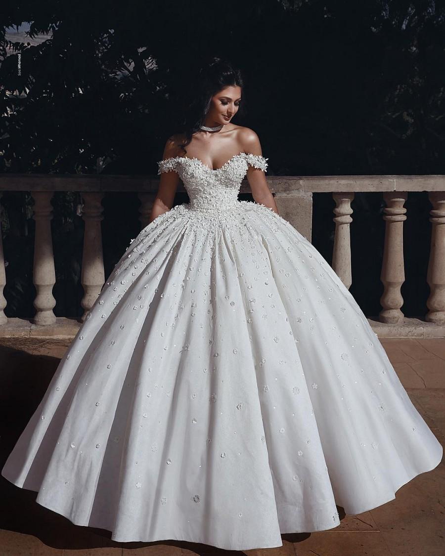 Wedding - Fashion Hochzeitskleider Prinzessin Creme Bodenlang Brautkleider Günstig Online Modellnummer: XY272