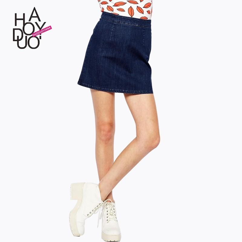 زفاف - School of 2017 summer dress new style slim hips back metal zipper skirt - Bonny YZOZO Boutique Store