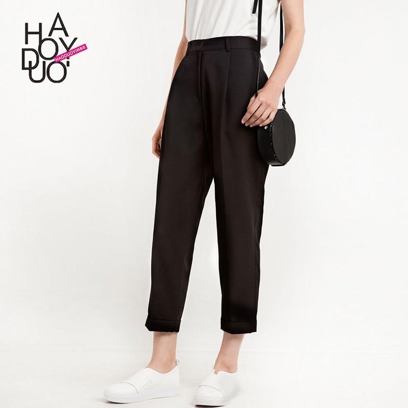 Mariage - Must-have Vogue High Waisted One Color Casual Casual Trouser - Bonny YZOZO Boutique Store