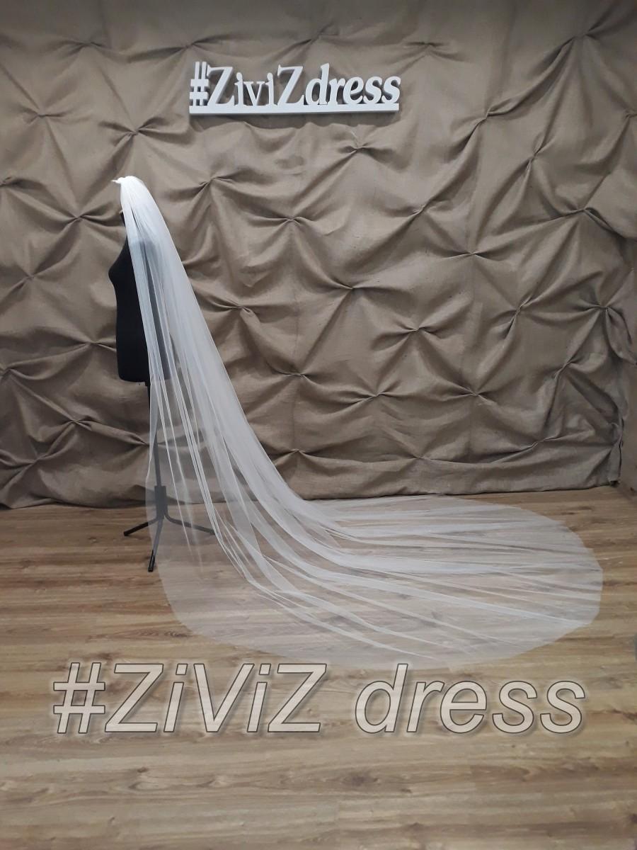 Hochzeit - Wedding veil, simple wedding veil, one layer wedding veil, simple tulle wedding veil, Vail