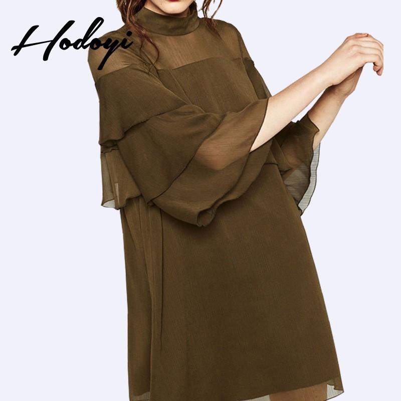 زفاف - Oversized Attractive 3/4 Sleeves Fine Lady Summer Lace Essential Dress - Bonny YZOZO Boutique Store
