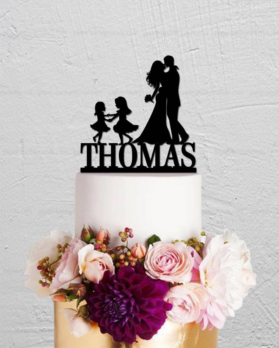 Wedding - Wedding Cake Topper,Custom Cake Topper,Couple Cake Topper,Two Girls Cake Topper,Children Cake Topper,Bride and Groom Cake Topper
