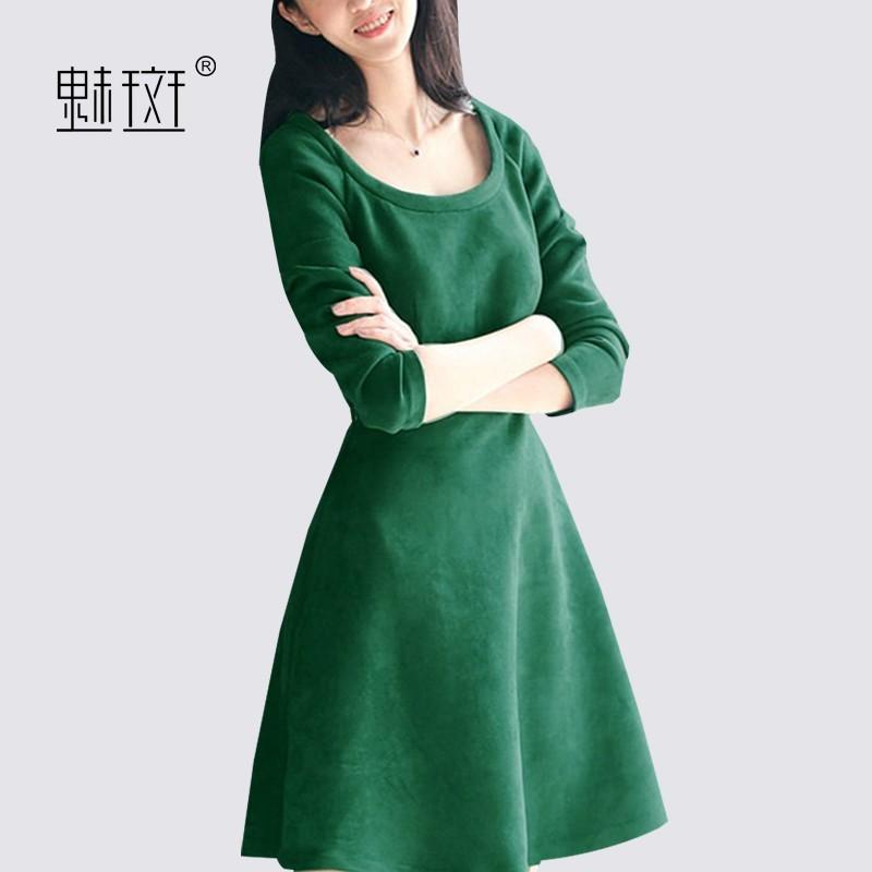 Mariage - Attractive Slimming A-line Scoop Neck 1/2 Sleeves Dress - Bonny YZOZO Boutique Store