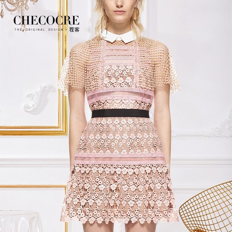 زفاف - Sweet Attractive Split Front Hollow Out Slimming Curvy A-line Cute Lace Dress - Bonny YZOZO Boutique Store