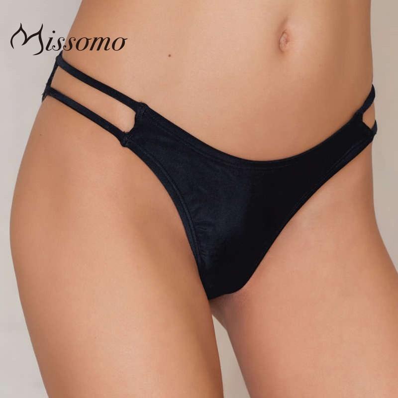 زفاف - Vogue Sexy Breathable Slimming Low Rise Lace Up Comfortable Black Underpant - Bonny YZOZO Boutique Store