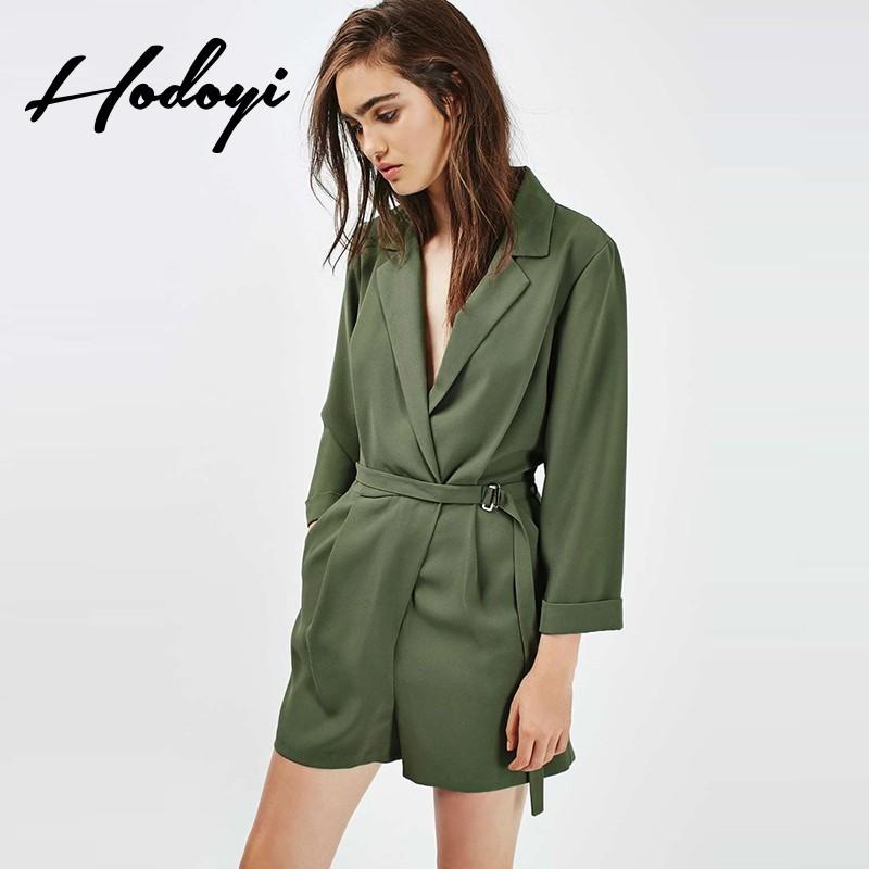 زفاف - Fall 2017 new ladies fashion casual long sleeve one-piece door flap suit shorts - Bonny YZOZO Boutique Store