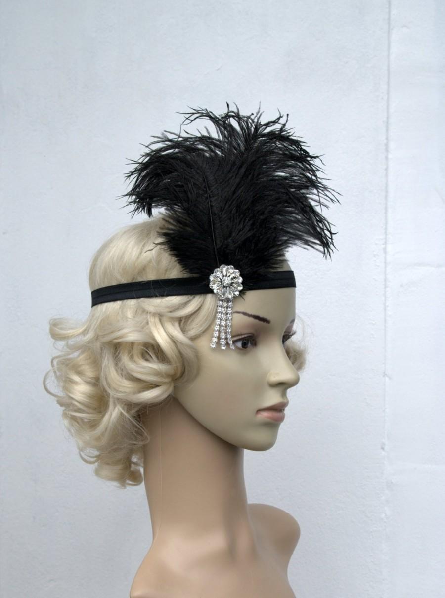 The Great Gatsby 20 S Flapper Headpiece Vintage Inspired Bridal