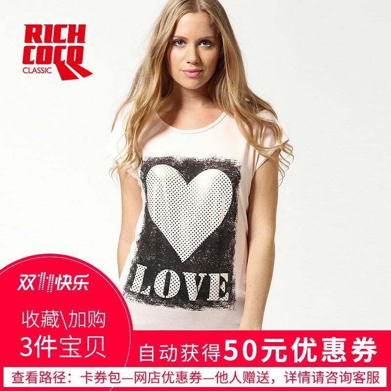 Свадьба - Printed Slimming Scoop Neck Polka Dot Heart-shape Alphabet Casual Short Sleeves T-shirt Top - Bonny YZOZO Boutique Store