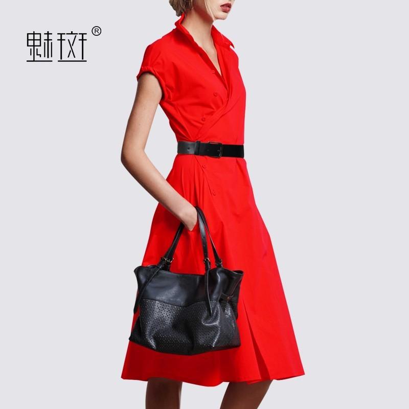 Hochzeit - 2017 summer dress new size slim elegance ladies short sleeve red dress - Bonny YZOZO Boutique Store