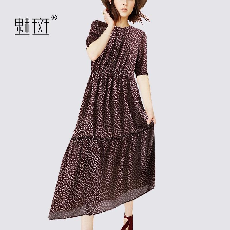 Wedding - 2017 summer fashion new literary and artistic temperament and put small fresh and plain skirt print dress women - Bonny YZOZO Boutique Store