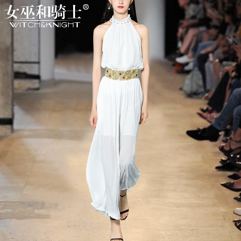 Wedding - Vogue Sexy Attractive Sleeveless Chiffon It Girl Summer Outfit Twinset Wide Leg Pant - Bonny YZOZO Boutique Store