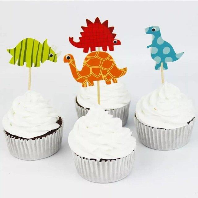 Свадьба - Dinosaur Theme Party - Cupcake topper