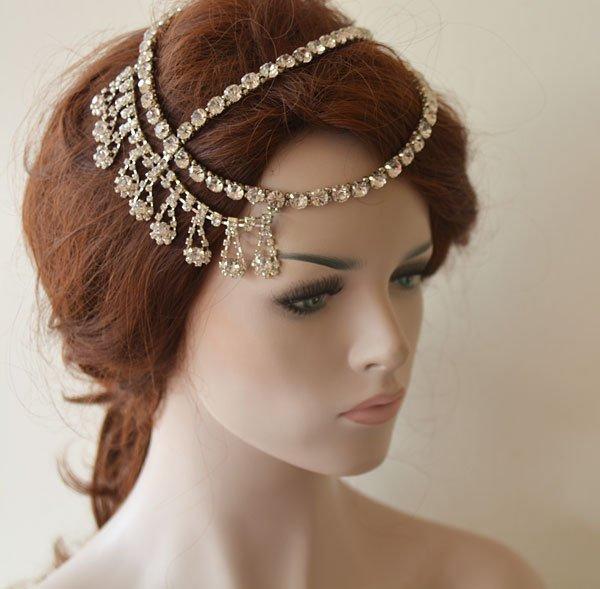 Свадьба - Wedding Hair Accessory, Bridal Hair Piece, Wedding Headpiece, Wedding Hair Accessories, Crystal Bridal Headband, Wedding Head Piece  Bride