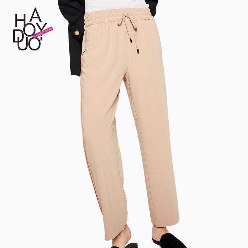 زفاف - Fall 2017 women new fashion waist elastic strap pants casual pants - Bonny YZOZO Boutique Store