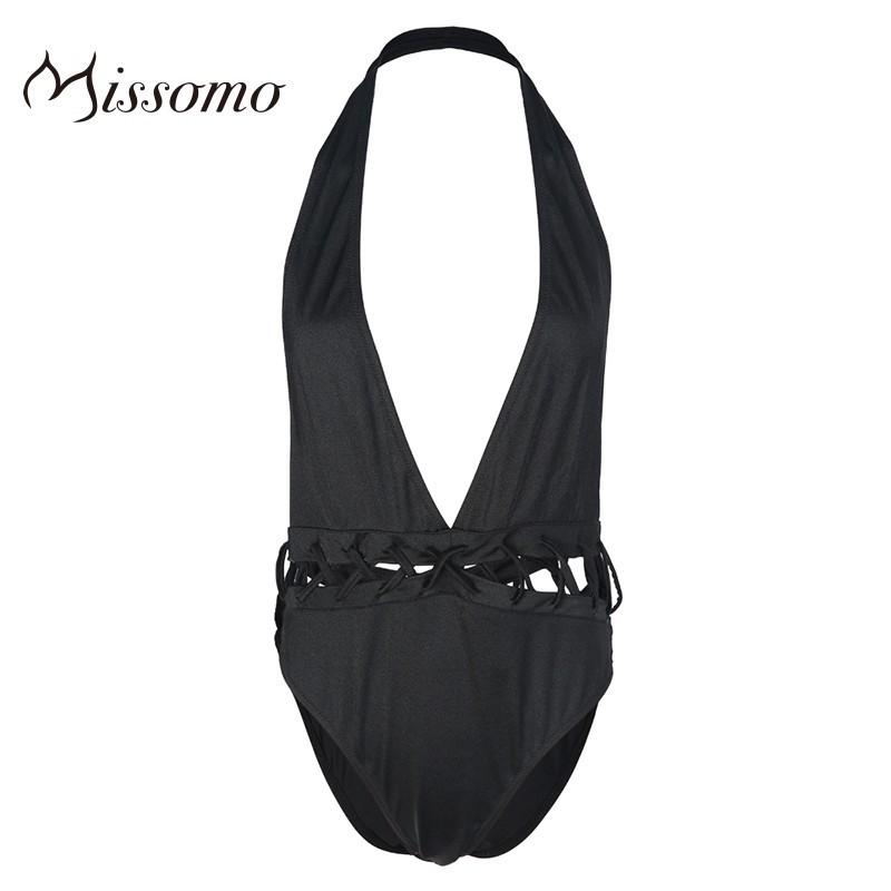 Свадьба - Sexy Hollow Out Slimming Halter Low Cut Swimsuit - Bonny YZOZO Boutique Store