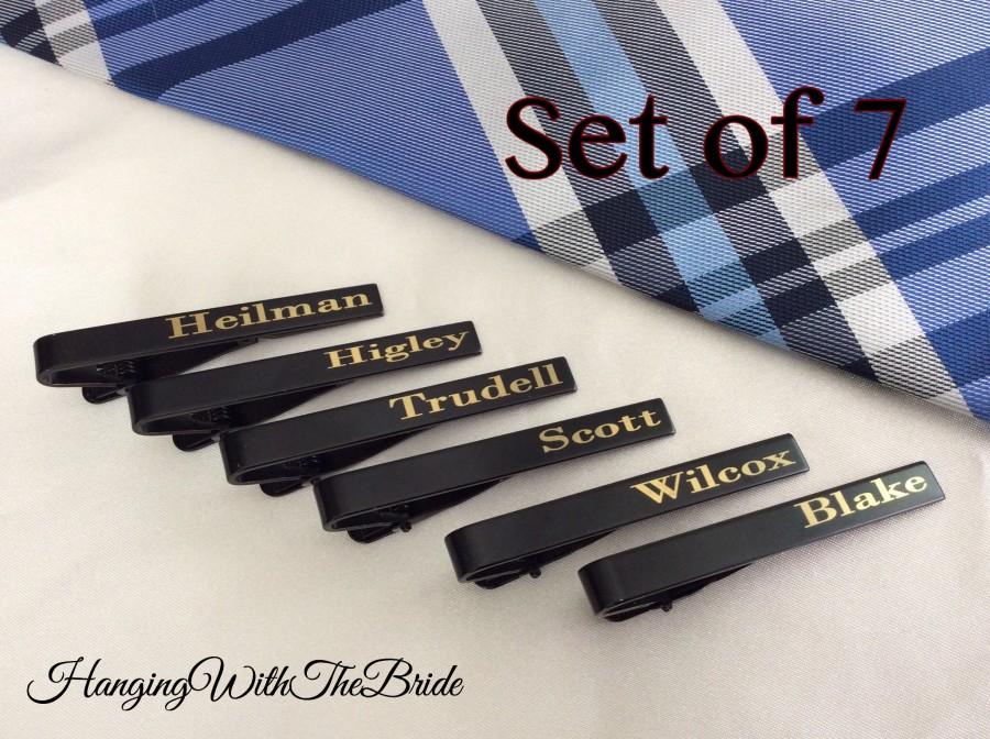 Wedding - Tie Clip, Groomsmen Gift, father of the bride, Custom Engraved Tie Bar, Personalized Gift for Men, Custom Tie Bar, Engraved, Gift for Dad