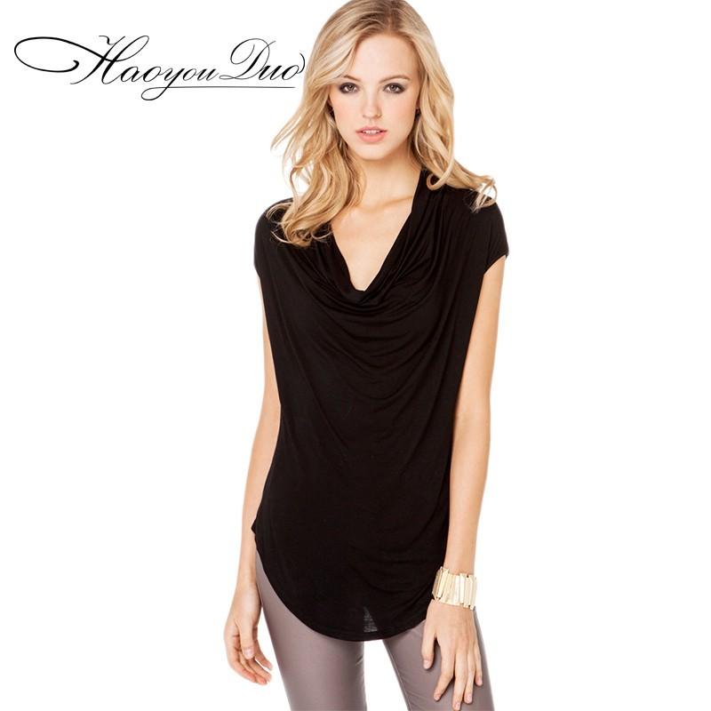 Mariage - Oversized Vogue Slimming Plus Size Trendy Short Sleeves T-shirt - Bonny YZOZO Boutique Store