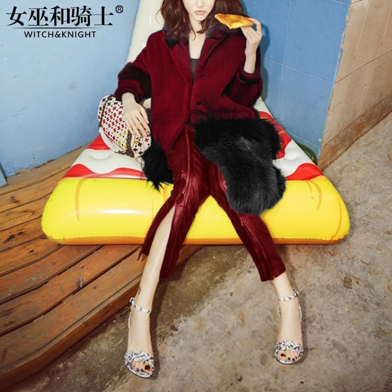 زفاف - Vogue Fancy Outfit Coat Overcoat Fur Leather Pant - Bonny YZOZO Boutique Store