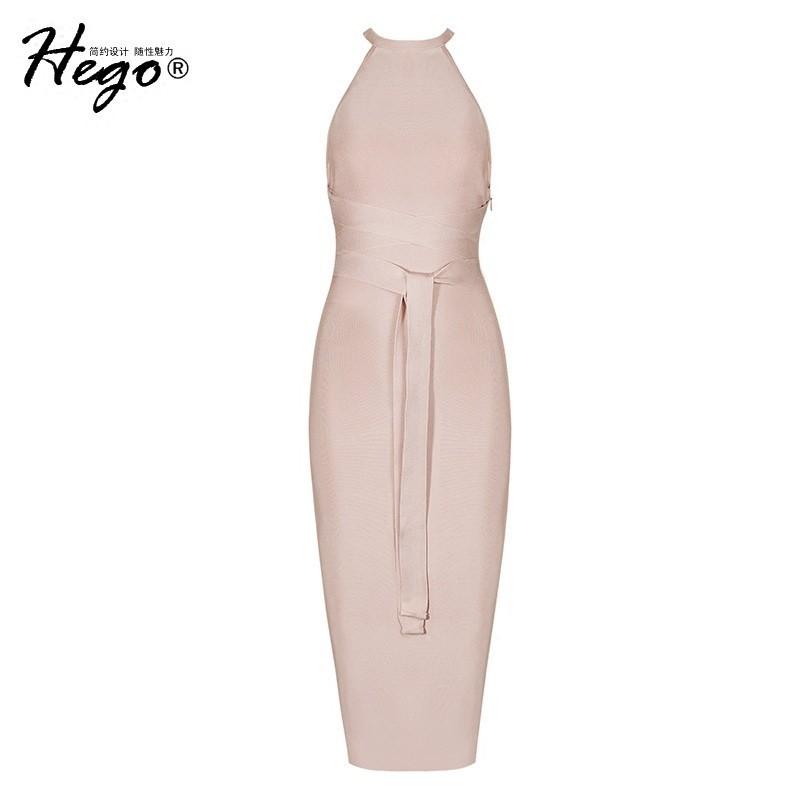 Mariage - Sexy Split Slimming Halter Sleeveless Trail Dress Summer Dress - Bonny YZOZO Boutique Store