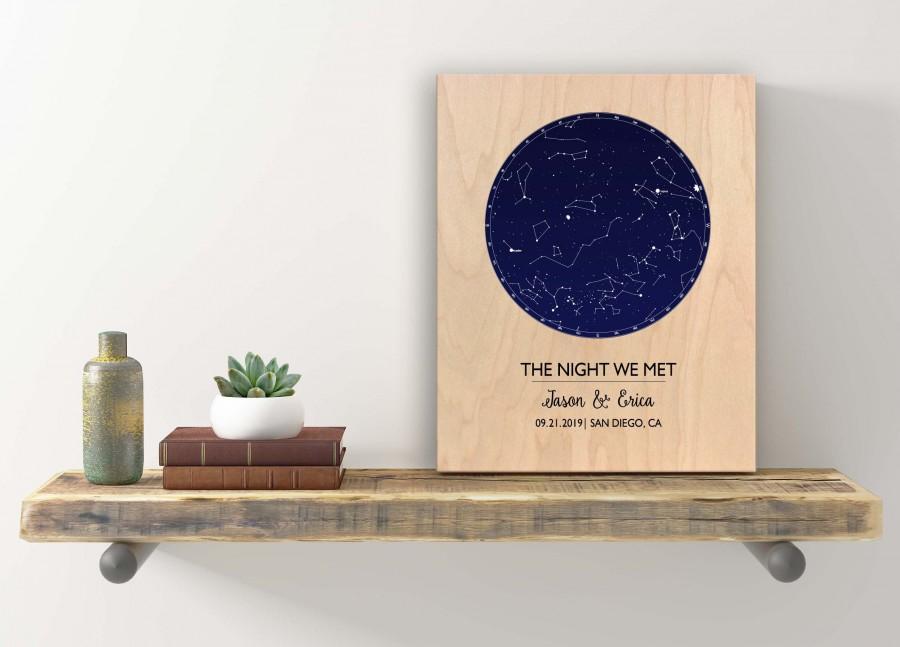 Свадьба - Unique Gift Christmas Gift for Couple Anniversary Gift for Boyfriend Long Distance Boyfriend Gift Christmas Gift for Boyfriend Star Chart