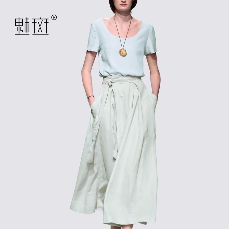 زفاف - Summer 2017 new plus size ladies ' slim casual two piece fashion suit skirt - Bonny YZOZO Boutique Store
