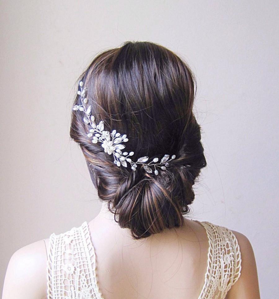 Wedding - Hair vine, wedding hair vine, bridal hair vine,wedding hair piece, bridal hair piece,bridal hair accessory, crystal hair vine