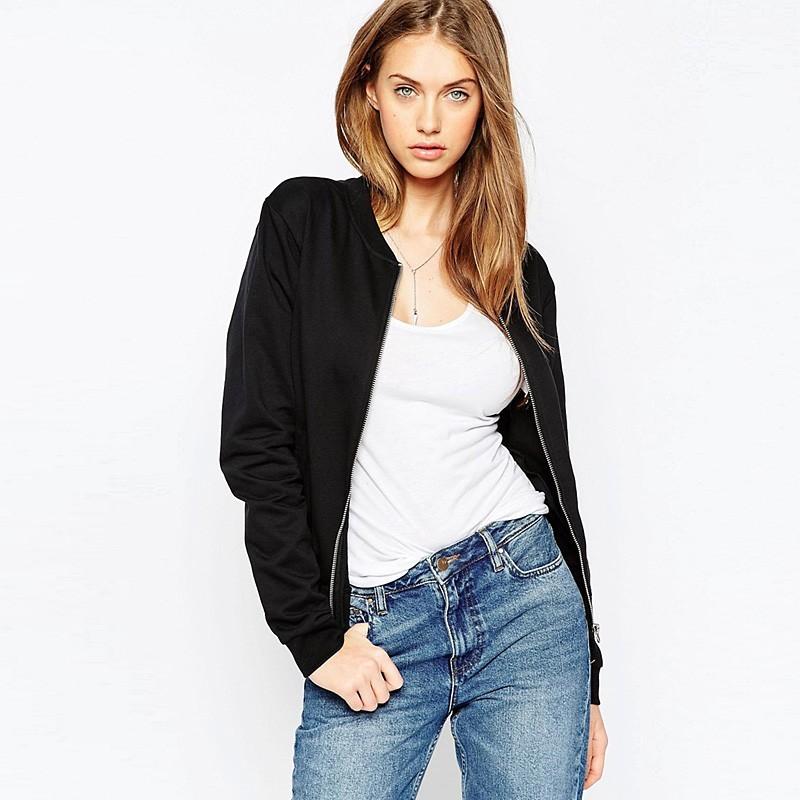 Hochzeit - Must-have Oversized Student Style One Color Fall Casual 9/10 Sleeves Baseball Jacket Coat Jacket - Bonny YZOZO Boutique Store