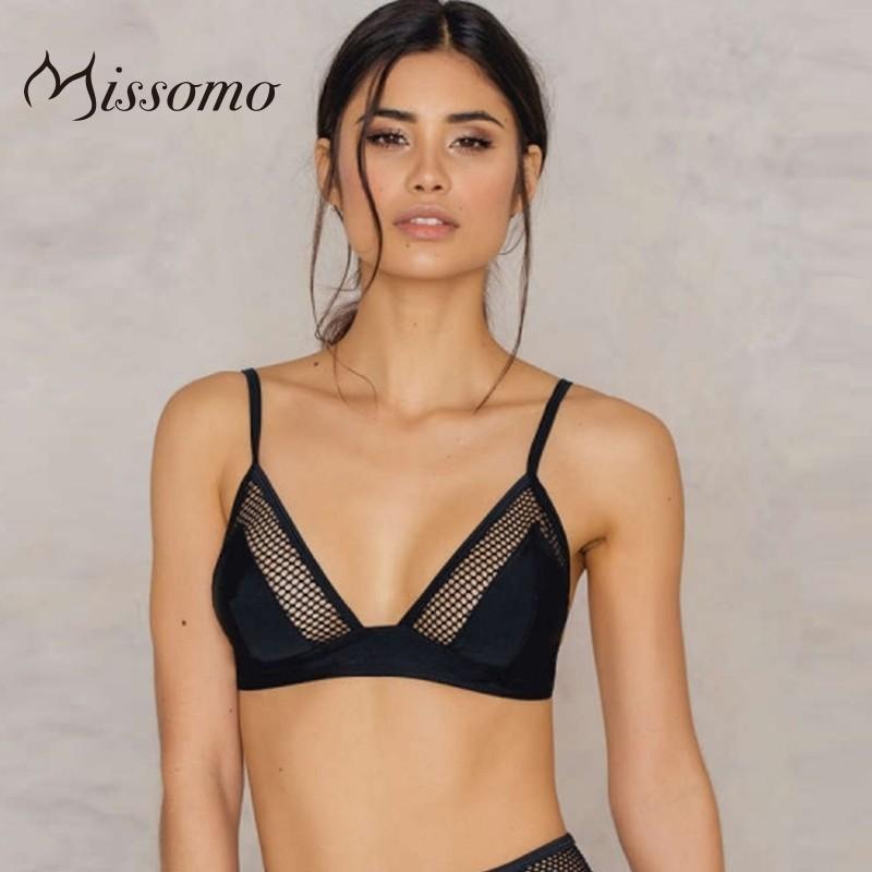 زفاف - Sexy underwear Ms. thin section black mesh one-piece non-trace no rims sling beauty back bra for small chest girls - Bonny YZOZO Boutique Store