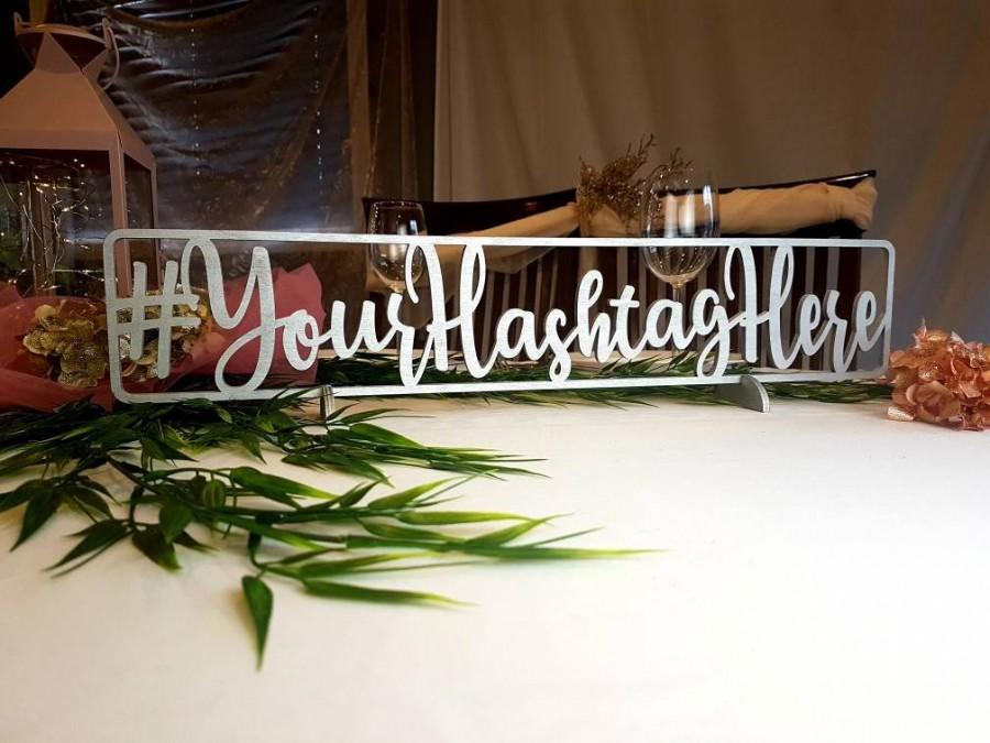 Wedding - Personalized Wedding Hashtag Signs 