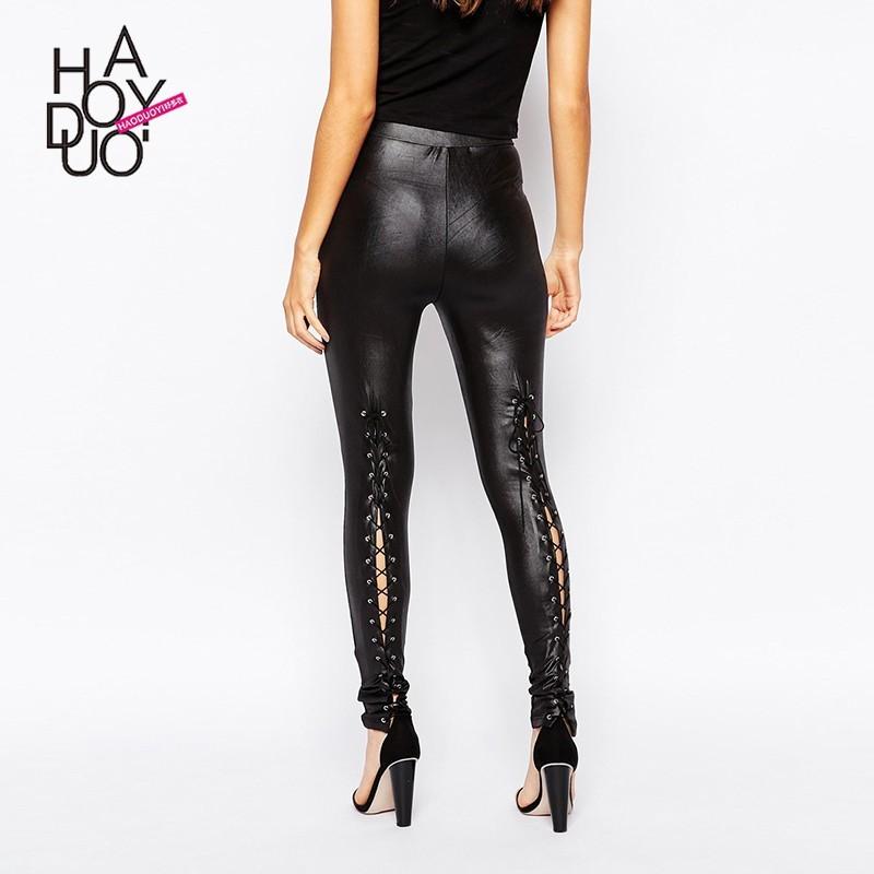 Wedding - Street Style Sexy Slimming Fall Leather Pant Skinny Jean - Bonny YZOZO Boutique Store