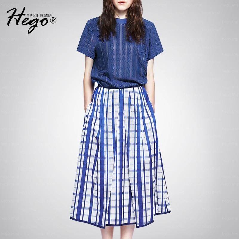 زفاف - Must-have Vogue Attractive Scoop Neck High Waisted Lattice Fall Outfit Short Skirt Short Sleeves Top - Bonny YZOZO Boutique Store
