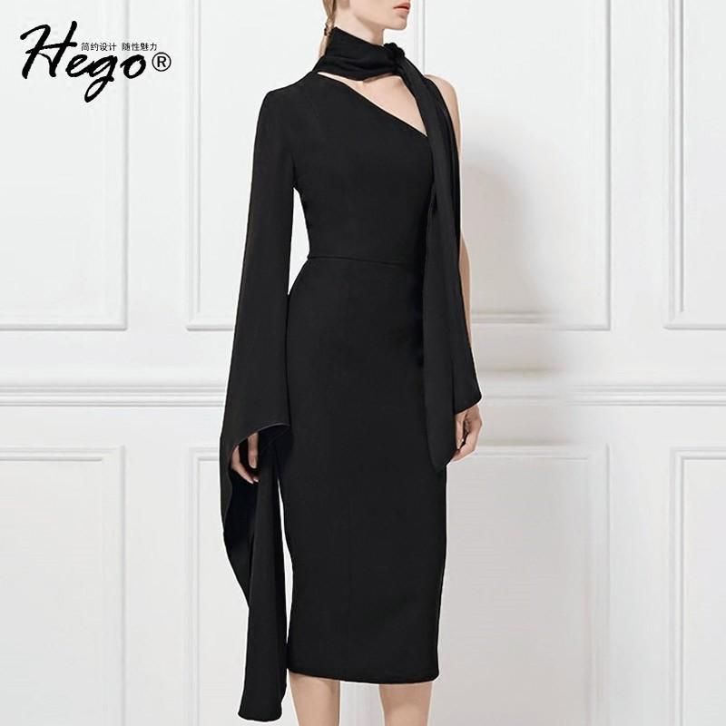 زفاف - Vogue Sexy Asymmetrical Attractive Off-the-Shoulder It Girl Formal Wear Dress - Bonny YZOZO Boutique Store