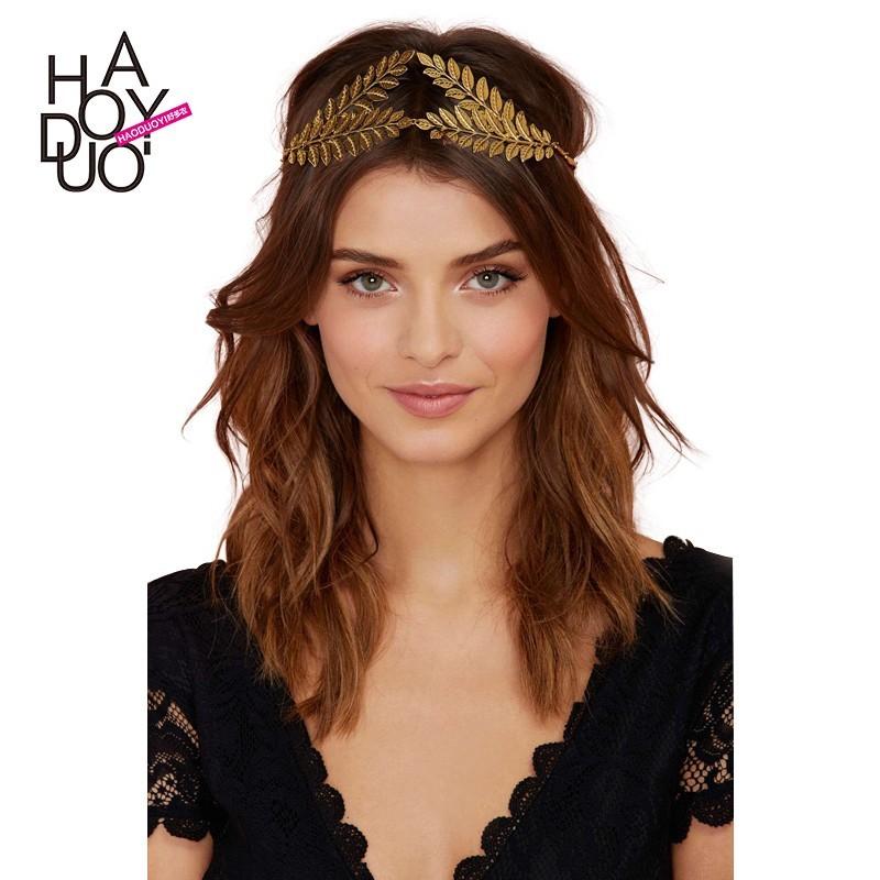 زفاف - Spring/summer 2017 new Greece goddess gold leaf decorate the headband hairband hair accessories - Bonny YZOZO Boutique Store
