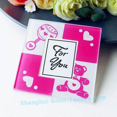 زفاف - BeterWedding Presentes de Casamento Baby Pink Teddy Bear Coasters BD027
