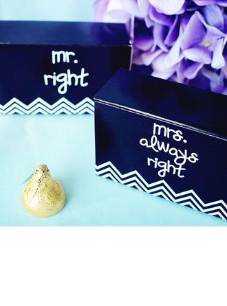 Hochzeit - BeterWedding "Mr. & Mrs." Wedding Favor Box (Set of 12)