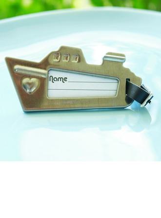 Wedding - Seaside/Beach Theme Sail Boat Metal Luggage Tags With Ribbons (Sold in a single) - BeterWedding