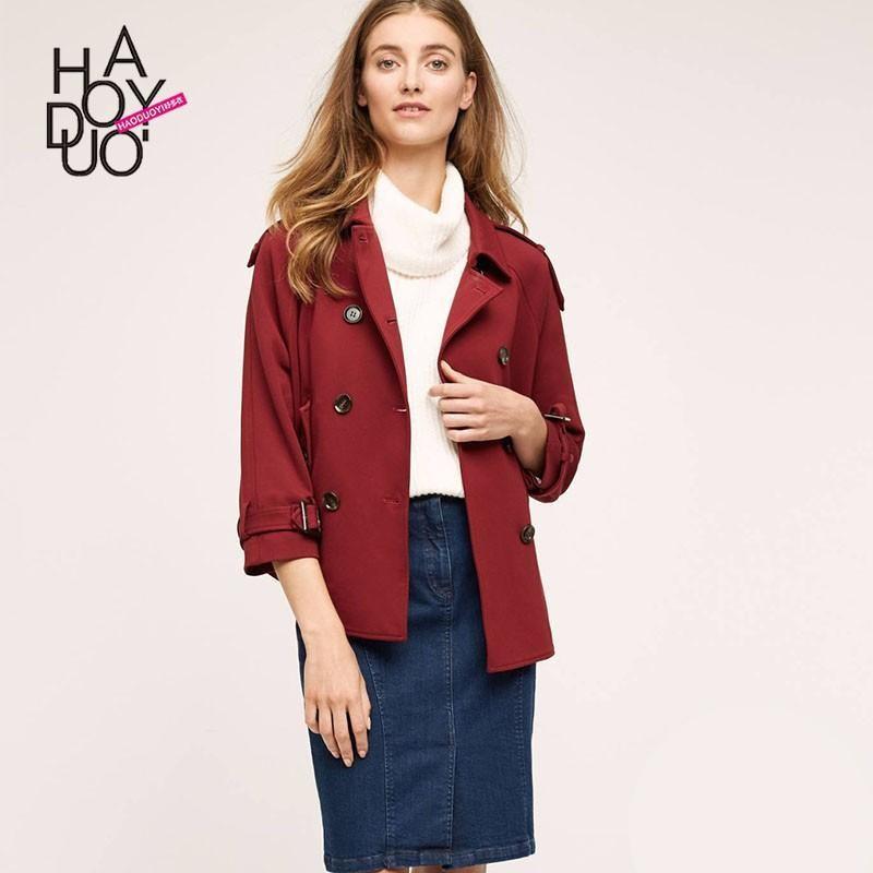 Wedding - 2017 spring new Vogue College style double breasted Short Coat - Bonny YZOZO Boutique Store