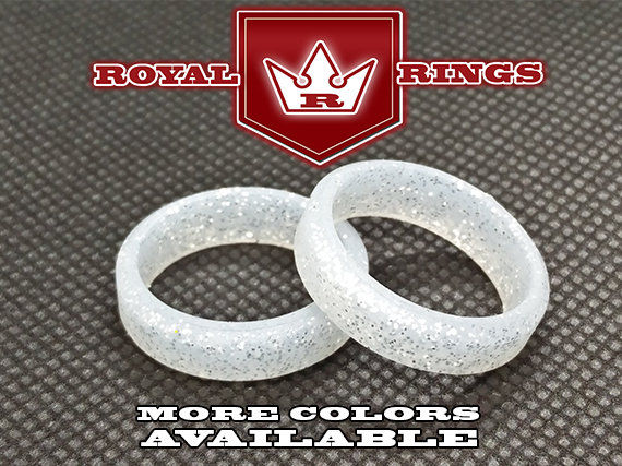 زفاف - Women's Silicone Wedding Ring/Gift for Wives/Wedding Promise Ring/Crossfit Yoga Instructor/Gym Ring/Nurse gift/Glitter Ring Silver