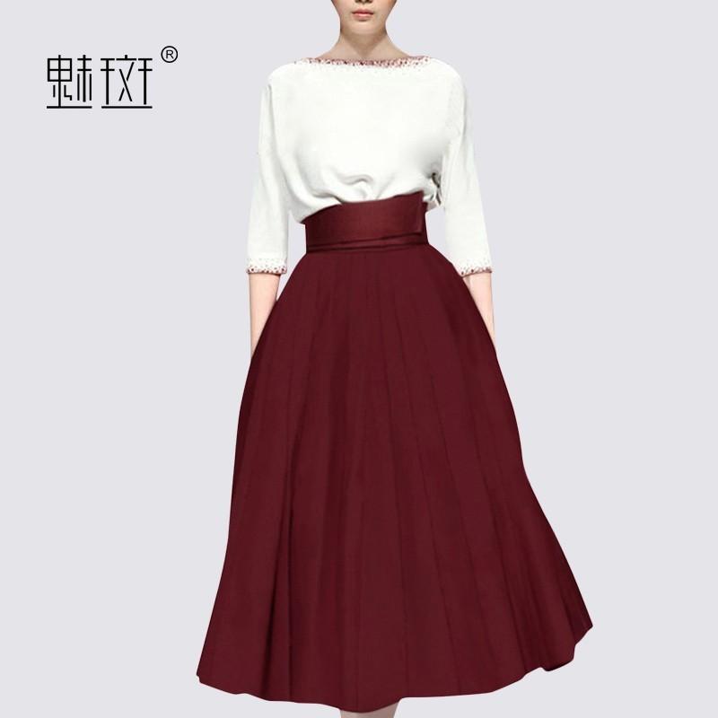 زفاف - 1/2 Sleeves It Girl Outfit Twinset Skirt Top - Bonny YZOZO Boutique Store