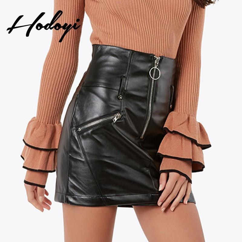 Mariage - Vogue Sexy Slimming Sheath High Waisted Zipper Up Accessories One Color Spring Skirt - Bonny YZOZO Boutique Store