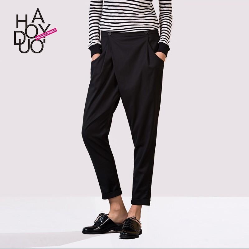 زفاف - Must-have Street Style Oversized Vogue Simple Harem Pant Casual Trouser - Bonny YZOZO Boutique Store