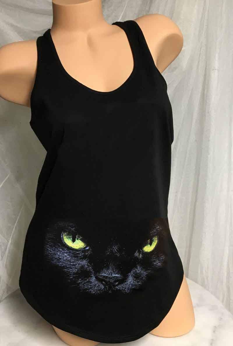 زفاف - Cat Top in Black