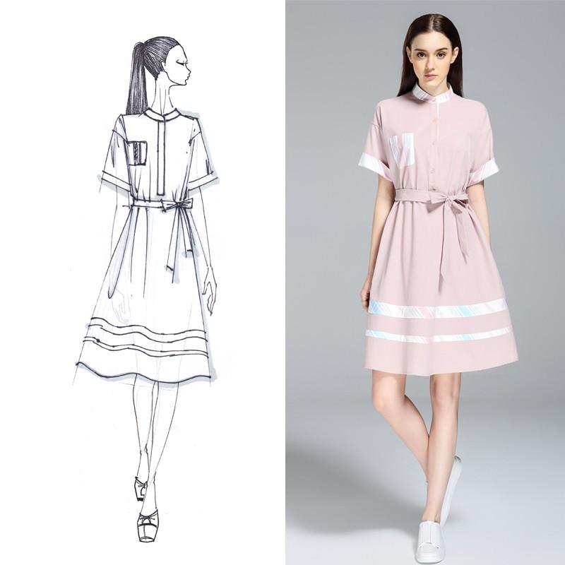 Свадьба - Countryside Sweet Attractive Summer Original Short Sleeves Pink Dress - Bonny YZOZO Boutique Store