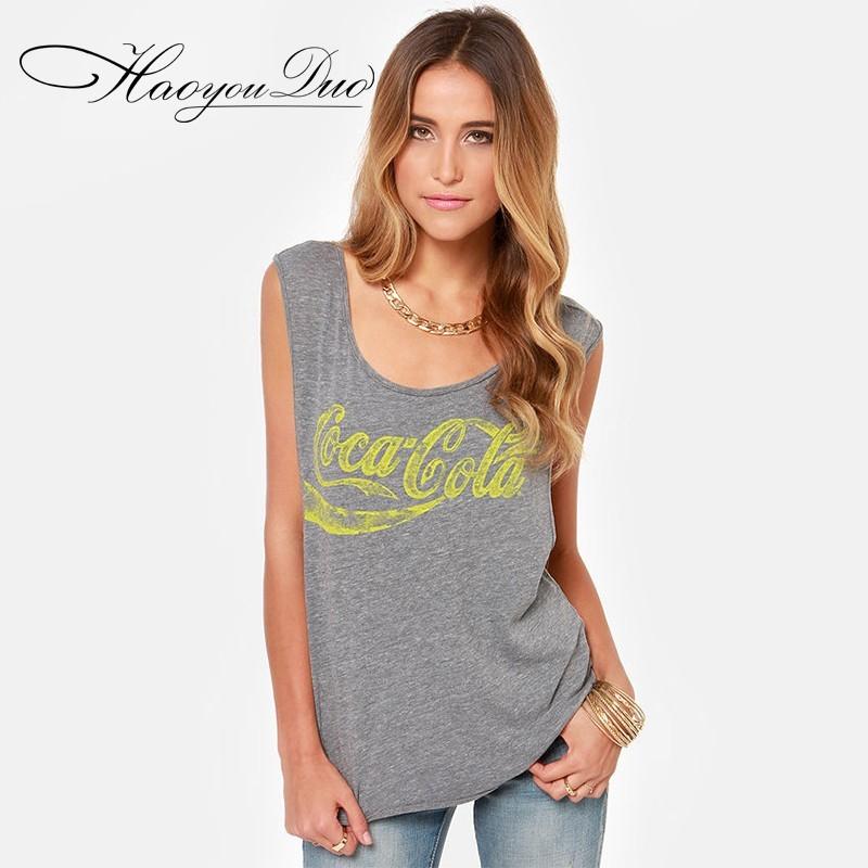 Mariage - Sexy Printed Sleeveless Alphabet Sleeveless Top T-shirt - Bonny YZOZO Boutique Store