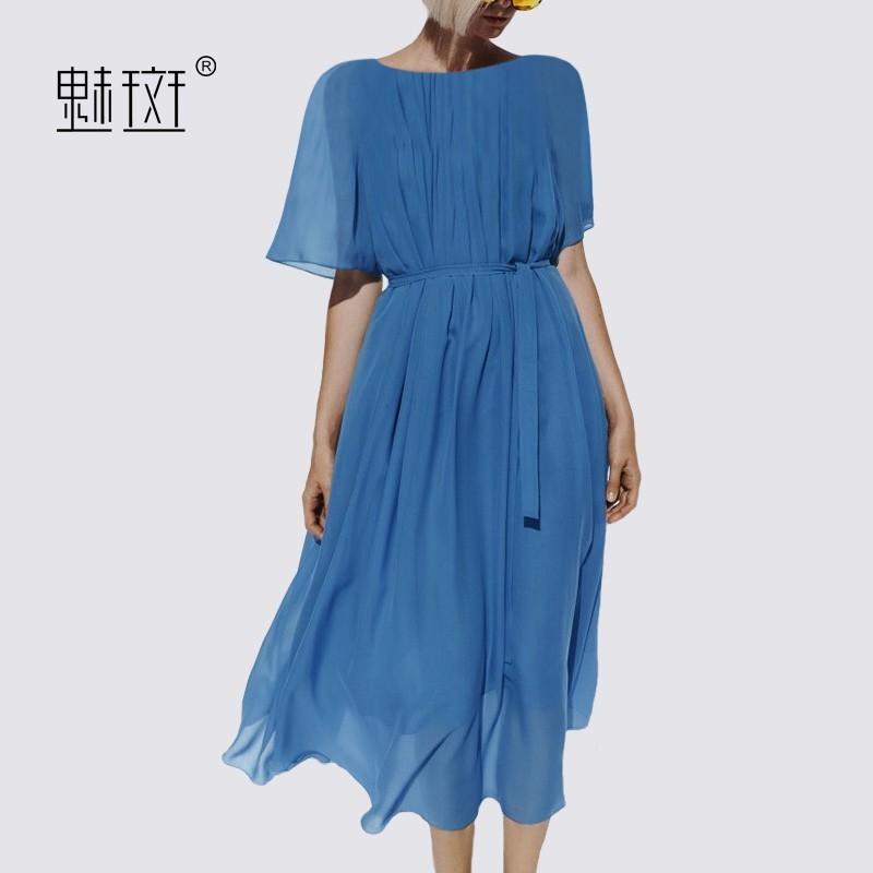 Свадьба - Attractive Slimming Plus Size A-line Bateau 1/2 Sleeves Chiffon Summer Dress - Bonny YZOZO Boutique Store